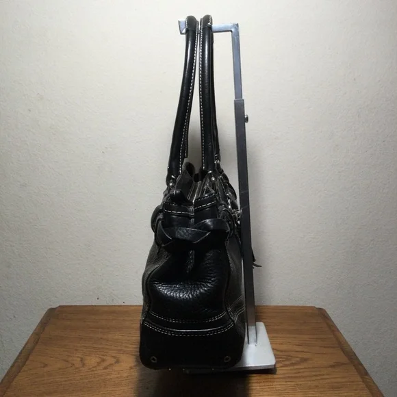 Coach Hampton Carryall F13084 Black Pebbled Leather - Picture 3 of 16